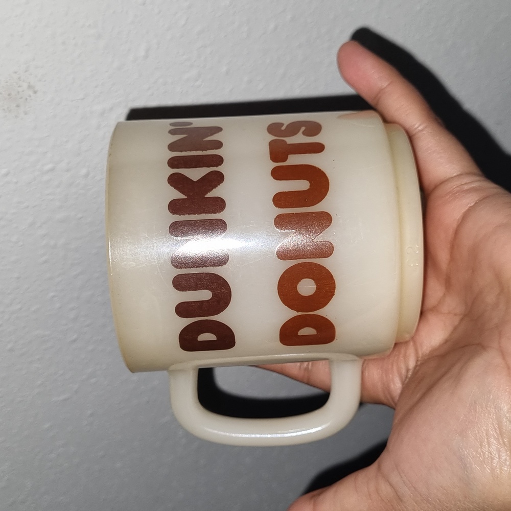1979 Dunkin Doughnuts Coffee Cup Glasbake Ceramic Rare Collectible